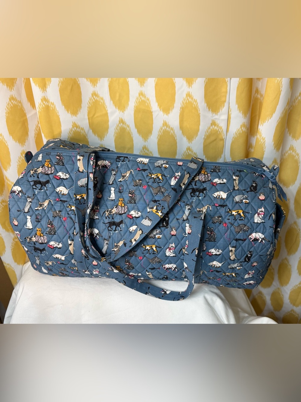 Vera Bradley Large Duffel - Cat’s Meow - Discontinued Print